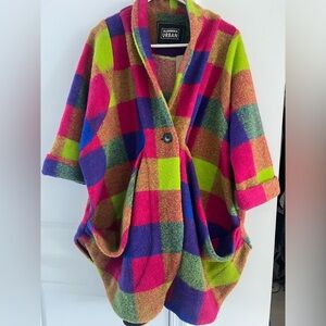 URBAN by Alembika Patchwork Art-to-Wear Kimono Duster/ Teddy Jacket